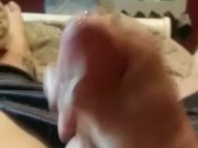 Jackoff twinks huge cock leads to creamy cumshot