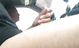 Masturbating next to the taxi driver