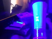 pumping dick blue light glow cockrings #3