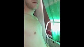 Straight dude yell with pleasure while cum