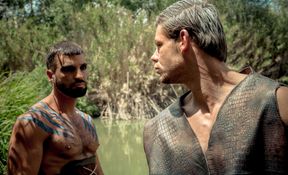 Warrior rimming and fucking a man in a steamy parody