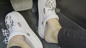 LORY presses the gas pedal b