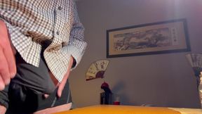 Playing with My Cock at My Desk Again