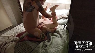 MtF Asian redhead transsexual shemale tranny trap cum dump ImpregnableLexa getting fucked for the first time in the new RV by Daddy Dominant WolfDaddy901 after deepthroat blowjob ending in anal cr