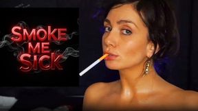Smoke Me Sick - Side Dangling Close-up Smoking Fetish