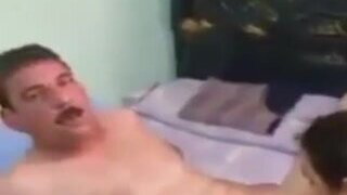 Arab man relaxes in bed with neighbor's slutty wife