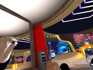 Homo femboy jerking off in vrchat