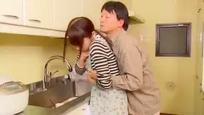 Rough Sex with Poor Maid Kaoru and her Employer while sick wife lays helpless