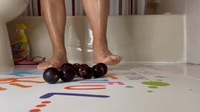 FRENCH NAIL PEDICURE ASIAN MILF CRUSH GRAPES