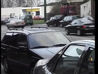 German Amateur Riding and Sucking Rod in the Car