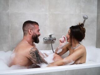 Layla Scarlett Gets The one and the other Holes Stuffed by Xander Corvus in the Bathroom