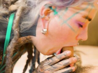 Hard Anal Fuck for Tattoo Girl - Big Cook destroys her asshole - ATM Hardcore Assfuck with Creampie
