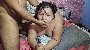 A very sloppy face fuck to the bottom in my throat