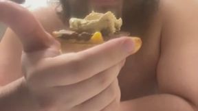 Breakfast Sandwich with Blue Cheese