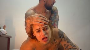 Redhead Moaning Madly Taking Thick Cock in Tight Ass - Facial Reaction