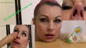 The talking head has a sexy nose MOV