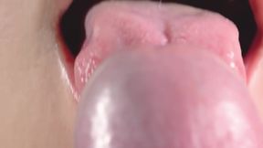 X Art - Close Up Blowjob, Playing With My Husbands Hard Cock Head