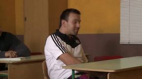 Sexy Students Flirts with Hot Teacher, Blowjobs and Fucks Hard Compilation