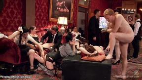 ”Slaves machine & prick ravaged at party”