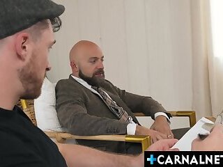 All Adam Snow can think about is having a dick down his throat!