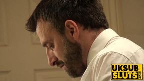 Brunette MILF Danja Angel deepthroats and rides big black cock