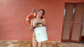 katt noir, the piss queen! shared piss bucket challenge!