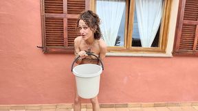katt noir, the piss queen! shared piss bucket challenge!