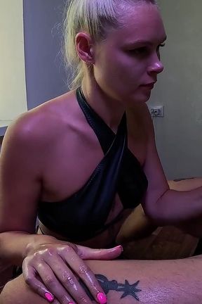 Rough Cock Slapping Handjob: Post Cum Torment