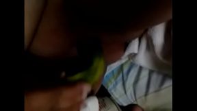 Amiga Perversa de San Francisco masturb&aacute_ndose con Calabaz&iacute_n..