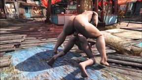 Brunette Anime Babe Fucks Hard In Public Diamond City Fallout 4 Scene