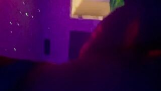 Blond Raver chick Getting Fuck  Creampied Into Blacklight Body Paint