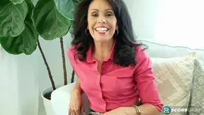 MILF Latina Gypsy gives a deepthroat blowjob then gets facialed