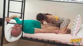 ”Tattooed-up nympho Mari Galore is ready to help on a Darwin award dude!”