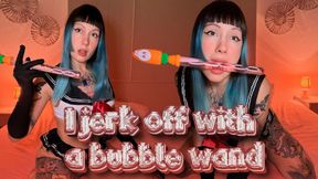 I masturbate with a bubble blower in Sailor Moon costume😈🌀🍆