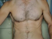 I just admire my hairy pecs