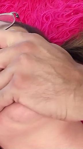 Ugly Nerd Step Sister with bushy cunt and glasses seduce to Defloration Sex   Clip 3