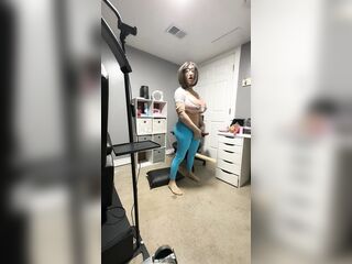 Sexy trans CD massive dong worthy butt large boobs teasing giant shlong