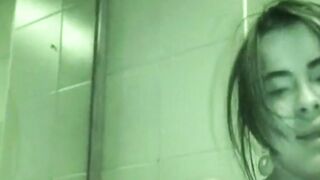 Tiny Tessa fingering her pussy solo