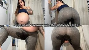 Pregnant woman pees