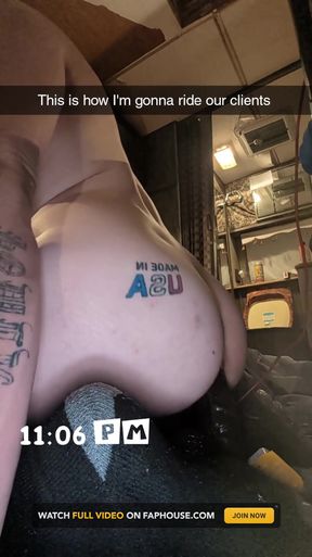 Stretching My Hole BBC Toy Like a Slut