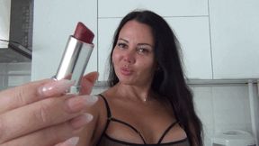 LIPS TO GLASS with lipstick 2d