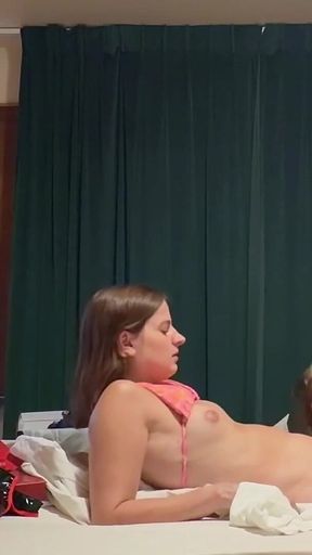 Tgirls Alyza & Cherry: Blowjob and Fuck in POV