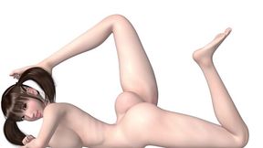 3D Animation of a nice asian babe