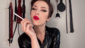 Smoking and human ashtray POV - [FHD MOV] | Lady Perse