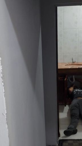 Powerful moment from "hotwife receives the plumber in a dress just to see if she would have his dick"