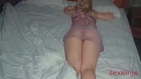 Step-mom takes huge cock in POV bang