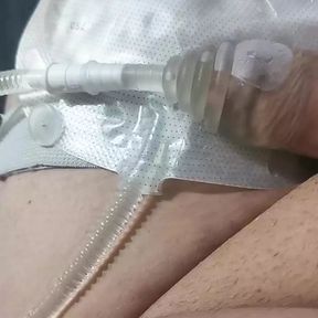 Peeing and cum in My catheter