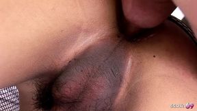 Asian Skinny Tranny Teen Bow Fucked in the Bathtub by a Big Cock in the Ass