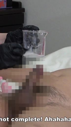 Japenese CFNM Naked Man Ejaculated in Front of Female Doctor and Ejaculated Again from Her Handjob   Clip 1