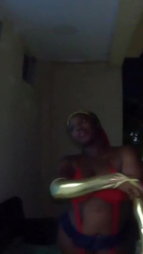 I Kept Hearing Someone On The Balcony SurprisinglyIt Is a Sexy Black Wonder Woman Gave Her Cute Ass a Tour of My Condo&hellip;   Clip 1